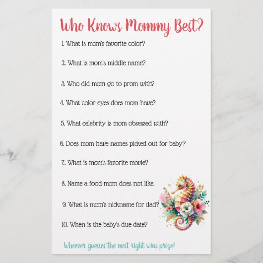 Roze Bingo en wie weet mama best Flyer (Achterkant)