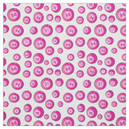 Roze Bingoballen Schattige Patterned Stof