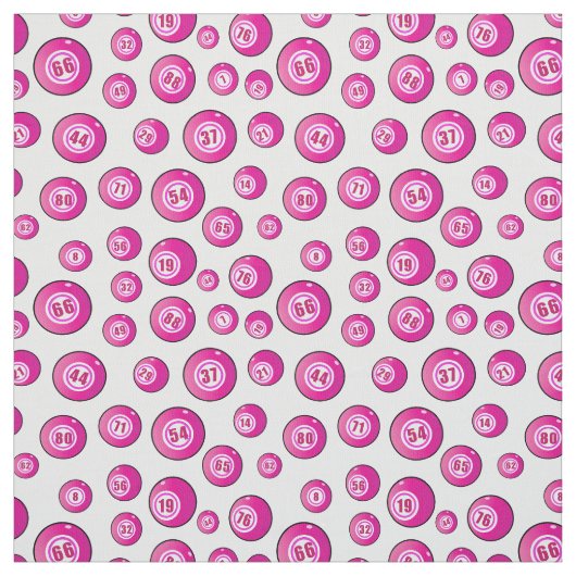 Roze Bingoballen Schattige Patterned Stof (Swatch)