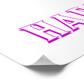 Roze Birthday Cake Birthday Banner Poster (Hoek)