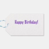 Roze Birthday Cake Frosting Cadeaulabel (Achterkant Horizontaal)