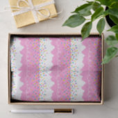 Roze Birthday Cake Frosting Tissuepapier (Geschenk)