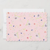 Roze Birthday Sagittarius Kaart (Achterkant)