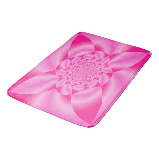 Roze Blaadje Bloemblad Badmat (Gekanteld)