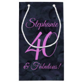 Roze Black 40 en Fabulous Birthday Party Klein Cadeauzakje (Achterkant)