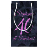 Roze Black 40 en Fabulous Birthday Party Klein Cadeauzakje (Voorkant)