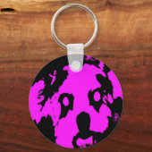 Roze Black Dog Sleutelhanger (Voorkant)