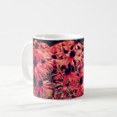 Roze Black Eyed Susan Floral Art Koffiemok (Voorkant links)
