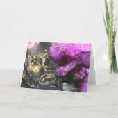 Roze Black Gold Celestial Heavens Blank Notecard Bedankkaart (Achterkant)