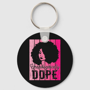 Roze Black History Month Onverbloemd Drug Bla Sleutelhanger