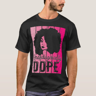 Roze Black History Month Onverbloemd Drug Bla T-shirt
