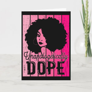 Roze Black History Month Onverbloemd Drugs Zwart Kaart