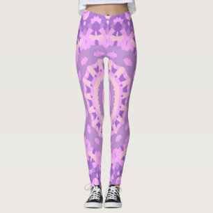 Roze Black Light Trance Mandala LuLaRoe Yoga Leggings