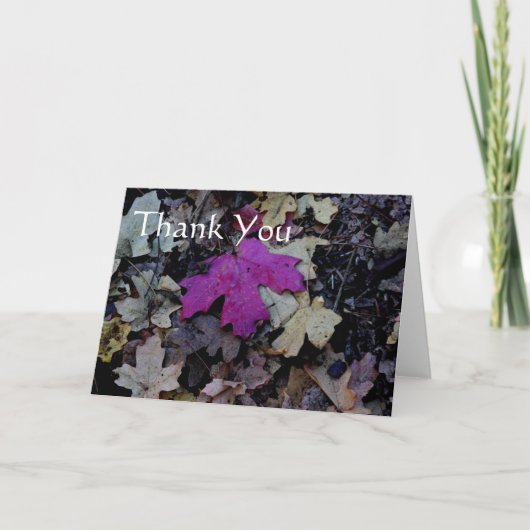 Roze blad, bedankt (Voorkant)