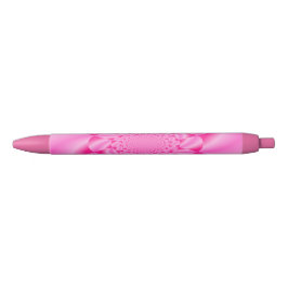 Roze Blad Kroesje  Zwarte Inkt Pen