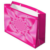 Roze Blad Kroonblad Groot Cadeauzakje (Achterkant Gekanteld)