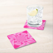 Roze Blad Kroonblad Kartonnen Onderzetters (Insitu)
