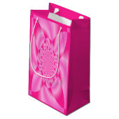 Roze Blad Kroonblad Klein Cadeauzakje (Achterkant Gekanteld)