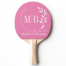 Roze Blad Trouw Monogram