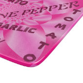 Roze bladbloemblaadje - Groenten snijplank (Hoek)