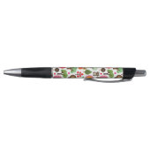 roze bladboom retro uil patroon pen (Bodem)