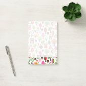 roze bladboom retro uil patroon post-it® notes (Kantoor)
