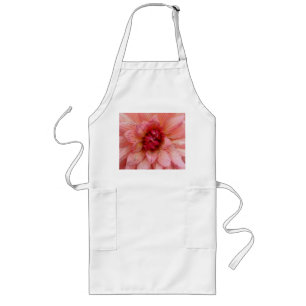roze bladen lang schort