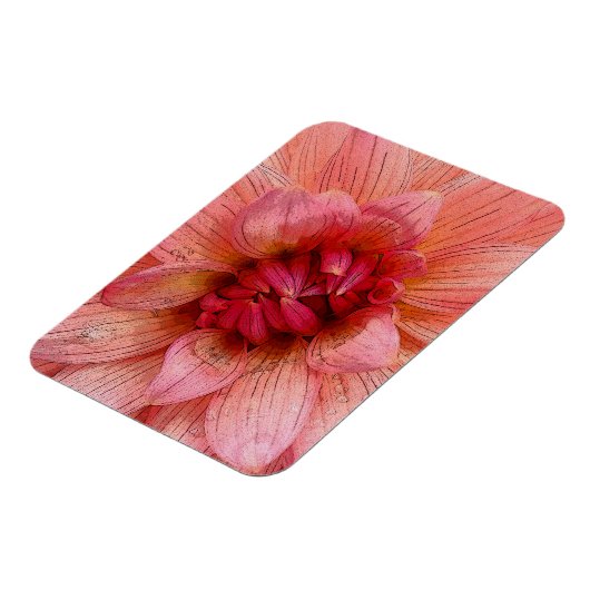 roze bladen magneet (Linkerzijde)