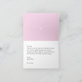 Roze Bladeren Bedankt Kaart voor elke gelegenheid (Binnen)