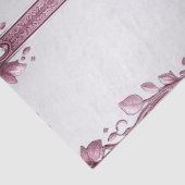 Roze Bladeren Bloeien Bloemig Tissuepapier (Detail)