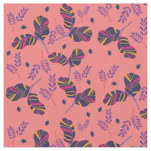 roze bladeren bloem stof (Close Up)