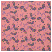 roze bladeren bloem stof (Swatch)