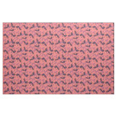 roze bladeren bloem stof (Fat Quarter)