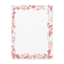 Roze bladeren Briefkaart