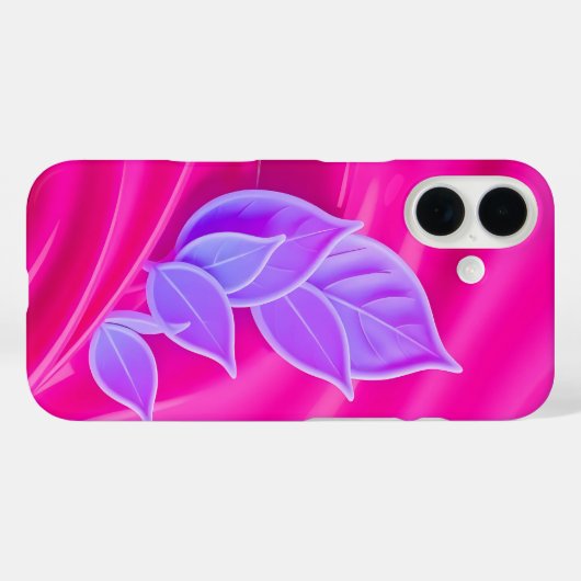 Roze bladeren - Hoesje-Mate iPhone Case (Achterkant (horizontaal))