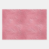 Roze bladeren inpakpapier vel (Voorkant 3)