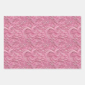 Roze bladeren inpakpapier vel (Voorkant)