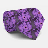 Roze Bladeren Knoop Stropdas (Opgerold)