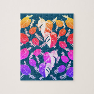 Roze Bladeren  Legpuzzel