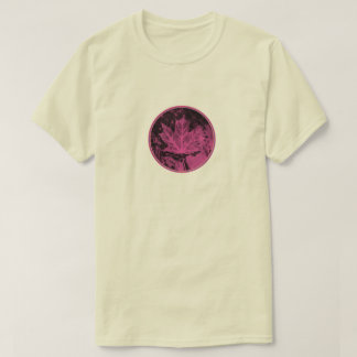 Roze bladeren links t-shirt