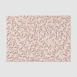 Roze Bladeren met een Landelijke Botanische Bruilo Tissuepapier