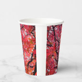 Roze bladeren papieren bekers (Rechts)