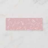 Roze bladeren - Skinny Mini Visitekaartje (Achterkant)