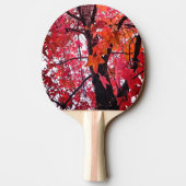 Roze bladeren tafeltennisbatje (Achterkant)