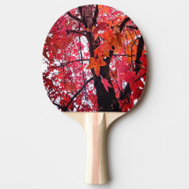 Roze bladeren tafeltennisbatje
