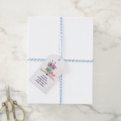 Roze Bladwijzer met bladwijzer Cadeaulabel (Met Touw)