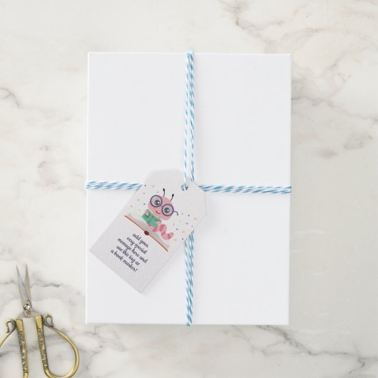 Roze Bladwijzer met bladwijzer Cadeaulabel (Met Touw)
