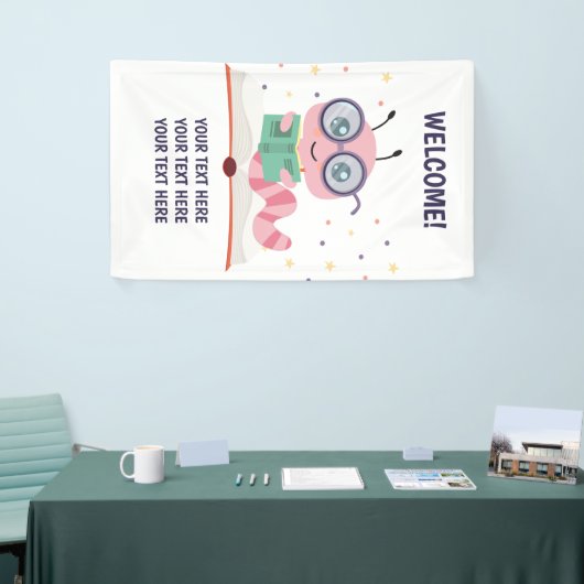 Roze bladwijzer Theme Banner (Beurs)