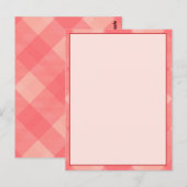 Roze, blanco Kaart van de banner voor de typografi (Voorkant / Achterkant)