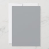 Roze Blau Geschilderd Huwelijk Kaart (Achterkant)
